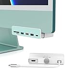 ZIKE USB C Hub für iMac M1/M3, 7 IN 1 USB C Adapter mit 4K HDMI, USB C 5Gbps, SD/TF, 2 USB 3.0 und USB 2.0, Hub für iMac 24 Zoll, MacBook Air/Pro und Typ-C-Gerät, Kommt mit Sieben farbigen Aufklebern