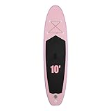Aufblasbares Stand Up Paddle Board 305CM Paddel und Inflator | Surfbrett für Profis & Anfänger | Leicht & Tragbar | 12-15PSI Aufblasdruck | Wasserspaß & Abenteuer, Aufblasbares Paddle Board (Rosa)