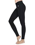 FitsT4 Reithose Reitleggings Damen Mädchen Kinder mit Kniebesatz und Innentasche, elastische Jodhpurhose REIT-Tights für Reitschule Reitsport Radfahren,Schwarz,M