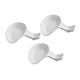 Lurrose 1 Satz Stifthalter Essstäbchenhalter Utensil Unterstützung Für Schreibpinsel Besteck Organizer Pinselstift Tintenpinselablage Stand Kalligraphie-malschale Gestell Keramik Weiß 3st