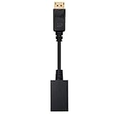 Blendend DisplayPort zu HDMI Konverter mit DP-Stecker und HDMI-Buchse, schwarz, Länge 15 cm, ideal für den Anschluss von Geräten mit DisplayPort-Ausgang an Displays mit HDMI-Eingang