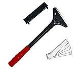 Farbschaber PREMIUM 30 cm Tapetenschaber [Schnellwechselvorrichtung] - 100 mm inkl. 5 Ersatzklingen
