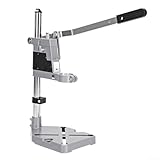 Eawfgtuw Aluminium-Legierung, Standklemme, verstellbare Höhe, Bohrständer, Werkbankhalter für elektrische Bohrmaschine, 38–43 mm Kragendurchmesser, max. 60 mm Tiefe