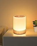 Nachttischlampe Touch Dimmbar, 256 RGB Farbwechsel Warmes LED Tischlampe Kabellos,2200mAh USB Aufladbar Lampe Batteriebetrieben Speicherfunktion Nachtlicht Kinder für Schlafzimmer Wohnzimmer