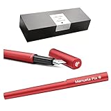 Pelikan Füllhalter Ineo® Elements P6 mit Gravur Geschenk - einzigartige Stifte mit Namen - personalisierte Geschenke zu Weihnachten - Füllfederhalter personalisiert (Feuer-Rot)