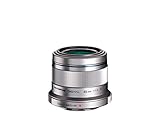 Olympus M.Zuiko Digital 45mm F1.8 Objektiv, lichtstarke Festbrennweite, geeignet für alle MFT-Kameras (Olympus OM-D & PEN Modelle, Panasonic G-Serie), silber