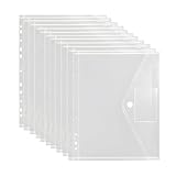 ORAGKE 30er Dokumententasche A4 – Dokumentenmappe A4 zum Abheften mit 11 Lochrand, Klettverschluss, Etikettentasche – Sammelmappe für Büro, Schule und Zuhause – Wasserdichte, Transparente