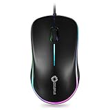 Coolerplus FC112 Optische USB-Maus, kabelgebunden, mit einfachem klick für Büro und Zuhause, 1000 DPI, Premium und tragbar, kompatibel mit Windows PC, Laptop, Desktop, Notebook (schwarz)