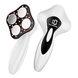 Depsoul Anti Cellulite Massagegerät Elektrisch, Nachgewiesene Wirksamkeit, Unisex Kabelloses Cellulite Massager für Taille, Bauch, Gesäß, Arme, Beine und Rückenmassage (Weiß)