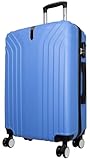 Warenhandel König Hartschalen Koffer Trolley mit Vier Rollen Palma24 - Farbe Hellblau - Gr. L