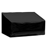 YARNOW Schutzhülle für Gartenbänke 2 Sitzer 134X66X89cm Oxford Gewebe Outdoor Bankabdeckung UV und Wetterfest für Terrasse und Garten