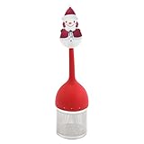 Tea Christmas Series Lebensmittelqualität Silikon Tee-Ei Tee-Ei Tee-Ei Tee-Ei für Küche
