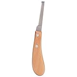 Hoof Knife Hufmesser für Pferde Superscharfes Rechte Hand Professionell Hufmesser Gerade Klingenform Kohlenstoffstahl Hufmesser Trimmwerkzeug für Rinderpferde(Ein Wort für die rechte Hand)