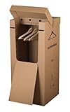 Smartbox Pro 3 Stück | Kleiderbox Kleiderkarton Kartonschrank Umzugskarton Kleideraufbewahrung (3 Stück)