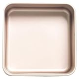 NUOBESTY Quadratische Edelstahl Backform mit Antihaftbeschichtung 21X21X8cm Kratzfest und Hitzebeständig Praktische Kuchen und Brotform für Ofen und Heimgebrauch