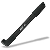 SKS GERMANY ROOKIE 5 (305 - 320 mm) Luftpumpe, Fahrradpumpe (geeignet für alle Ventilarten, O-Ring-Technik für sofortigen Druckaufbau, Montage am Gepäckträger möglich) Schwarz