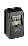 Burg-Wächter Schlüsseltresor mit 4-stelligem Zahlencode für außen und innen, magnetisch, beleuchtet, sicher, Wandmontage, Key Safe 60 L SB, Schwarz