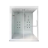 Home Deluxe - Duschkabine - DESIGN XL - Maße: 180 x 130 x 220 cm - inkl. Dampfdusche I Dampfdusche Komplettdusche Duschkabine