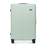 WITTCHEN Stripes Line Großer Koffer 76,5 x 50 x 29 cm (XL) | Hartschalen-Trolley ABS 96 l, 4 Rollen 360° | Koffer groß für Lufthansa/Eurowings/Ryanair, zahlenschloss, teleskopgriff | Farbe: Mintgrün