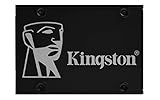 Kingston KC600 SSD SKC600/1024G Interne SSD 2.5' SATA Rev 3.0, 3D TLC, XTS AES 256-Bit-Verschlüsselung