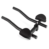 OFKPO Fahrrad Rest Lenker, Lenkeraufsatz Triathlon Lenker TT Fahrradstütze Lenker für Rennräder und Mountainbike(Schwarz)
