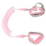 MOBUTOFU Anti-verlorenes Armband Laufgurt für Kinder Anti-verlorenes Rucksackseil Babytragen sicherheitsarmband kinder kinderschutzgurt Kindergeschirrleinen Kinder Geschirrleinen PVC Rosa