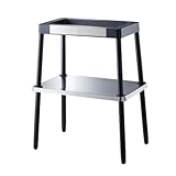 WMF Standfuß, Grill Tisch, Zubehör für alle Grills der WMF Master Grill, Tischgrill Standfuß, 72 cm hoch, cromargan matt/silber