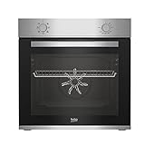 Beko BBIE12000X b100 Einbaubackofen, 66 l Volumen des Garraums, Multifunktionsofen mit 5 Heizarten, AeroPerfect, SteamShine+ Reinigung, Halogenbeleuchtung, SteamShine, Edelstahl