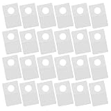 PAMINGONO 300 Stück Selbstklebende Runde PVC Aufhängelaschen Transparente Klebeaufhänger für Einzelhandel Supermärkte und Displays Starke Haftung Praktisch und Umweltfreundlich