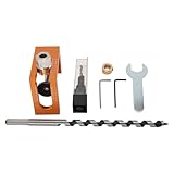 Headerbs Dübelbohrer-Set, Aluminiumlegierung mit Verbesserter Bohrgenauigkeit, 10-Mm-Bohrführungen für Holzstärken von 15–50 Mm, Ideal für Holzbearbeitungsprojekte