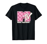 MTV Music Television Valentinstag Heart Pattern Fill T-Shirt