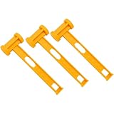 HOMSFOU 3 Stück Campinghammer Kunststoffhammer mit Rutschfestem Griff Leichter Zeltpflockhammer für Outdoor Wetterbeständig und Bruchsicher