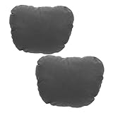 ULTECHNOVO 2stücke Teiliges Auto-nackenkissen Mit Atmungsaktivem Weichem Wildlederbezug Ergonomischem Memory-Schaum Mit Baumwollfüllung Komfortable Kopfstütze Für Fahrten Und Reisen