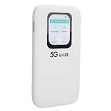 5G Wi-Fi 6 Mobiler Hotspot, Hohe Geschwindigkeiten, Mehrere Bänder, Lange Akkulaufzeit, Unterstützt Bis zu 16 Geräte Gleichzeitig, Taschen-Hotspot, 2,01-Zoll-Touchscreen
