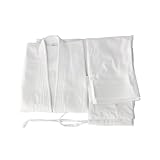 Baoblaze Karateanzüge-Set, weiß, 10 Kostüme, Baumwoll-Canvas, Karate-Gi für das Karate-Training, 150CM