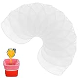 CIATBYYJ 10 Stück Farbsiebbeutel, 1 Gallone Farbe Siebbeutel, Farbe Sieb mit Elastische Öffnung, Weiße Filterbeutel, Feinmaschiges Design für Farb Gartenarbeit Hydroponik