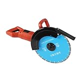 3000W Mauernutfräse 3800r/min Schlitzmaschine mit Reinkupfer-Motor 13,5cm Schnitttiefe Max, Einstellbar & Drehbarer Griff für Ziegel Granit Marmor Beton Cutter Notcher Groover zum Heimwerken