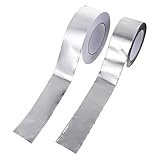 HAPINARY 2 Rollen Folienband klopfen Luft Klebeband für die Elektronik Kontrolle Hitzebeständiges Klebeband Zinn dichtungsbänder dichtungsband Rohrschutzband alufolie Abdichtband Thermoband