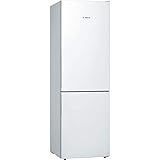 Bosch KGE36AWCA Serie 6 Kombination, 186 x 60 cm, 214 L Kühlen + 88 L Gefrieren, VitaFresh längere Frische, LowFrost seltener abtauen, LED-Beleuchtung gleichmäßige Ausleuchtung, Weiß