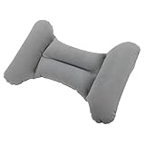 SENECESLI Aufblasbares Lendenkissen für Flugzeugreisen, Lendenstützkissen für Bürostuhl, Auto, Tragbare, Selbstaufblasende Lendenwirbelstütze, Verstellbar und H-förmiges Design für Damen