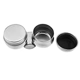Maxmoral 3,5 cm Kaliber Edelstahl Großer Doppellöffel Palette Cup Ölbehälter Silber Metallic Farbe Mixer Tray Cup Geeignet für Terpentin Leinöl Lösungsmittel