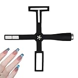 Generic Nagellack-Magnet, Magnet für Gel-Nagellack, Kreuzförmiger Nagellack-Magnet 5-in-1, -Zubehör für Salon und Zuhause für Party, Zusammenkunft, Verabredung, Reisen, Hochzeit