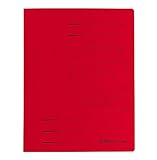 herlitz 10902898 Schnellhefter A4 Quality, rot, kaufmännische- und Behördenheftung, 25 Stück