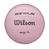 Wilson Volleyball Super Soft Play, Kunstleder, Outdoor und Indoor-Volleyball, Beachvolleyball, Pink