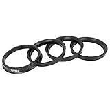 X AUTOHAUX 4stk.Kunststoff Radnaben Zentrierringe Zentrierung für Radnabe 73.1-65.1mm Schwarz