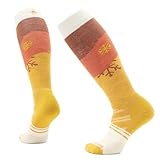 Smartwool Damen Ski Full Cushion Snowpocalypse Pattern Over The Calf Socken, Honey Gold, Medium