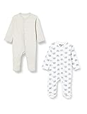 HIKARO Baby Sleepsuits with Long Sleeves and Feet (Pack of 3)