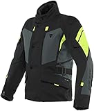 Dainese Carve Master 3 Gore-Tex Motorrad Textiljacke (Black/Grey/Yellow,44)