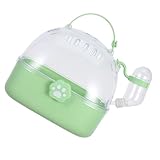 VALICLUD Kleintiertransportbox aus ABS Tragbarer Hamster und Kaninchenkäfig mit Integrierter Wasserflasche Kompakt und Belüftet für Reisen und Outdoor