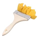 ARTIBETTER Fake Lambskin Texture Brush mit Holzgriff für Acryl Ölfarben Vielseitiger Beizpinsel für Künstler für Holzbehandlung Dekorative Wandgestaltung und Kreative Kunstprojekte